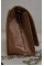 Жіночий сатиновий клатч світло-коричневого кольору